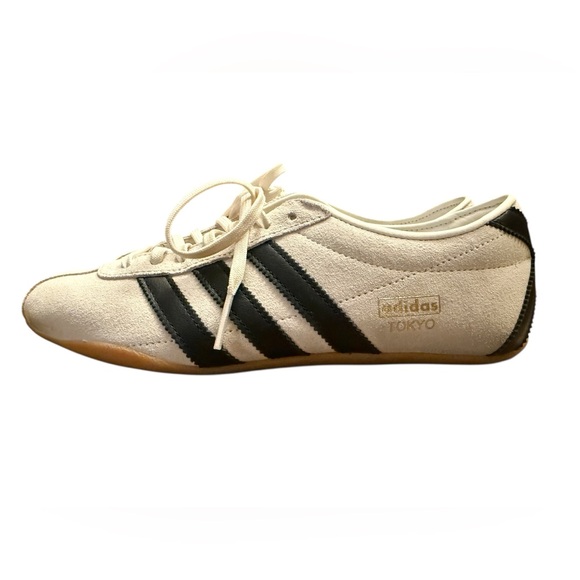 Adidas Tokyo Cream and Black Women's Sneakers - Picture 2 of 7